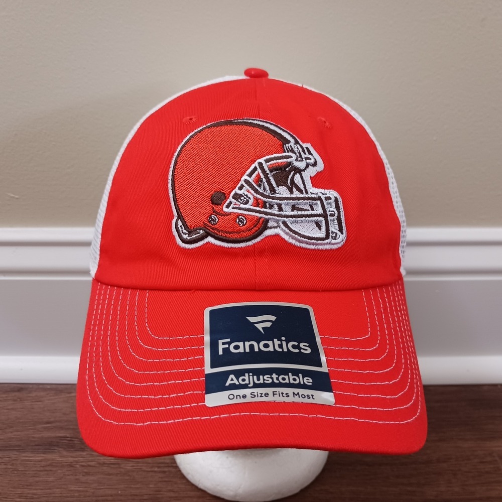 New Cleveland Browns Fanatics Fundamental Trucker Hat Adjustable SnapBack
